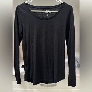 LOFT Classic Black Long Sleeve Tee